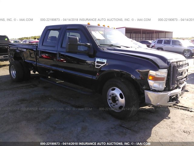 1FTWW32RX9EB17431 - 2009 FORD F350 SUPER DUTY BLACK photo 1