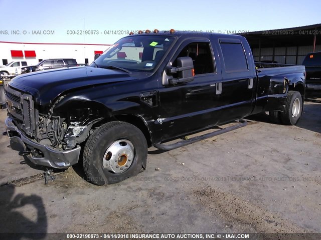 1FTWW32RX9EB17431 - 2009 FORD F350 SUPER DUTY BLACK photo 2