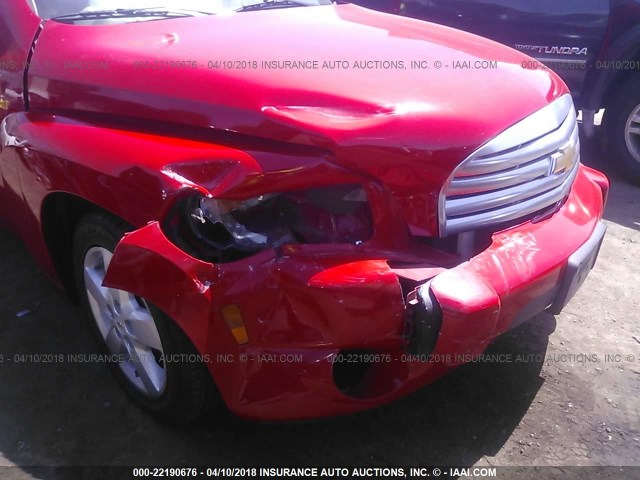 3GNBABDB1AS636036 - 2010 CHEVROLET HHR LT RED photo 6