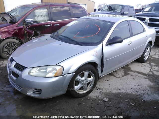 1B3EL46J35N509693 - 2005 DODGE STRATUS SXT SILVER photo 2