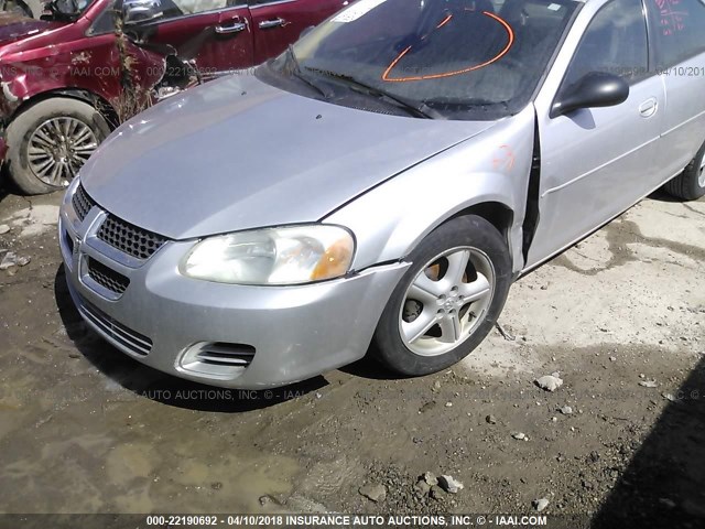 1B3EL46J35N509693 - 2005 DODGE STRATUS SXT SILVER photo 6