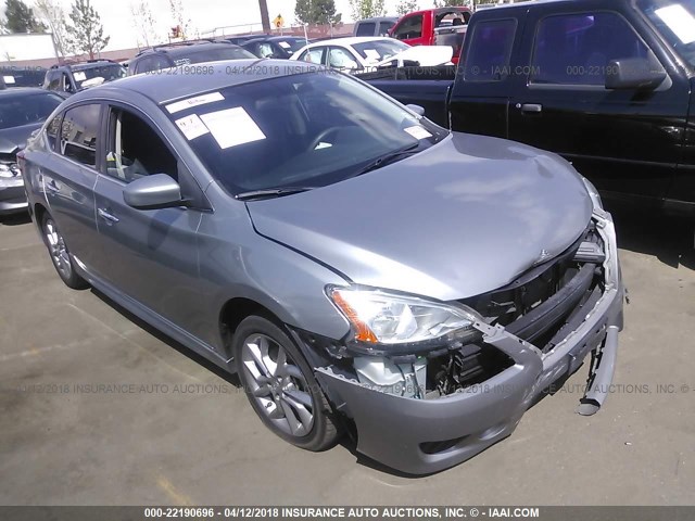 3N1AB7AP5DL748614 - 2013 NISSAN SENTRA S/SV/SR/SL GRAY photo 1