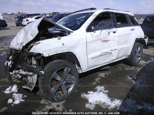 1C4RJFBG1EC280485 - 2014 JEEP GRAND CHEROKEE LIMITED თეთრი ფოტო 2