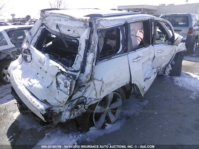 1C4RJFBG1EC280485 - 2014 JEEP GRAND CHEROKEE LIMITED თეთრი ფოტო 4