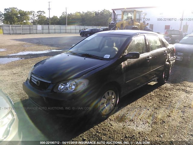 JTDBR32E530045447 - 2003 TOYOTA COROLLA CE/LE BLACK photo 2