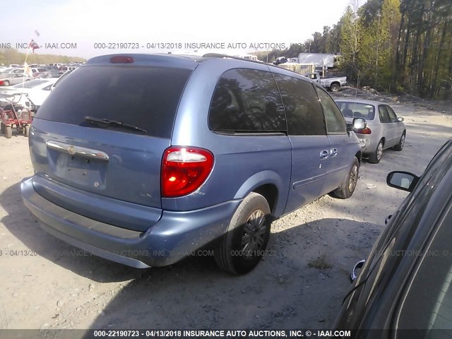 2A4GP44R37R340683 - 2007 CHRYSLER TOWN & COUNTRY LX BLUE photo 4