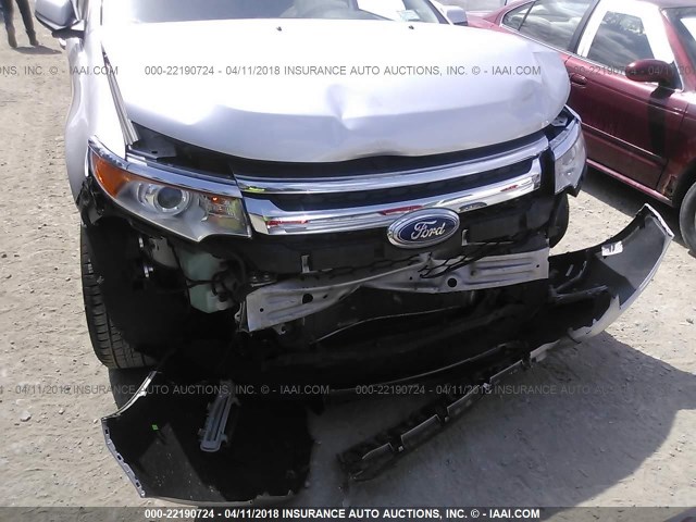 2FMDK4KC9CBA65793 - 2012 FORD EDGE LIMITED SILVER photo 6