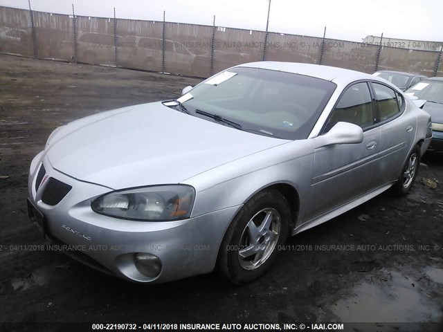 2G2WP522X41354317 - 2004 PONTIAC GRAND PRIX GT SILVER photo 2