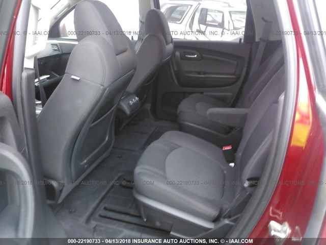 1GNKRGED9CJ162461 - 2012 CHEVROLET TRAVERSE LT MAROON photo 8