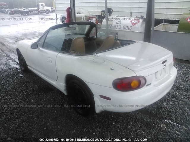 JM1NB3537Y0147383 - 2000 MAZDA MX-5 MIATA LS WHITE photo 3