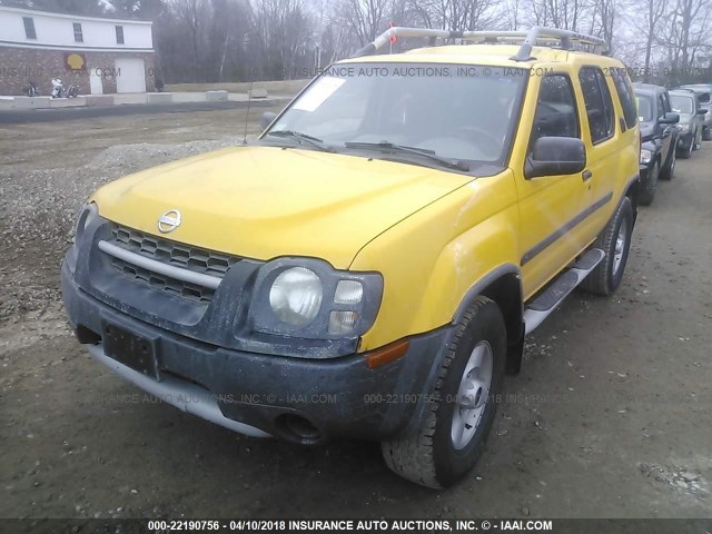 5N1ED28Y32C586206 - 2002 NISSAN XTERRA XE/SE YELLOW photo 2