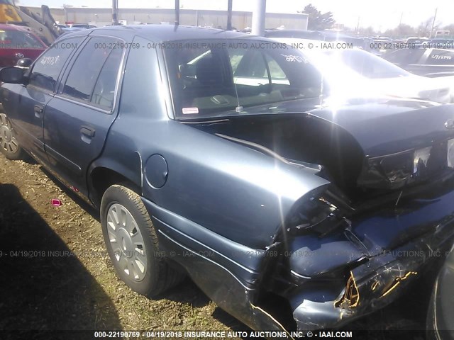 2FAHP71V18X112830 - 2008 FORD CROWN VICTORIA POLICE INTERCEPTOR BLUE photo 3