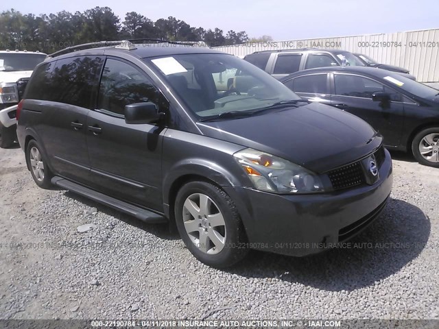 5N1BV28U84N367889 - 2004 NISSAN QUEST S/SE/SL GRAY photo 1