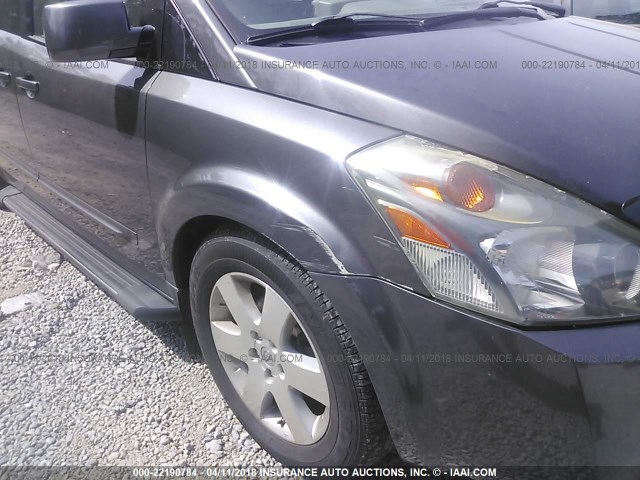 5N1BV28U84N367889 - 2004 NISSAN QUEST S/SE/SL GRAY photo 6