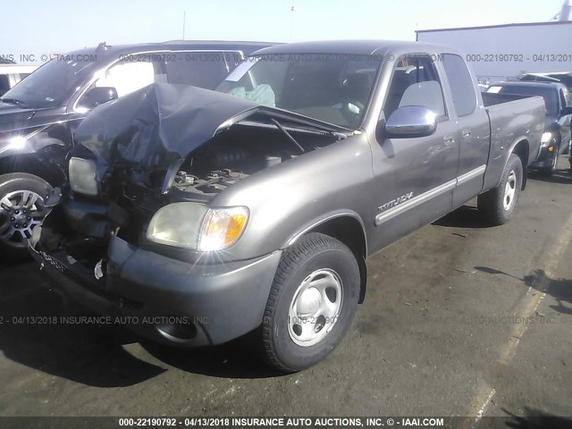 5TBRN34173S387055 - 2003 TOYOTA TUNDRA ACCESS CAB SR5 GRAY photo 2