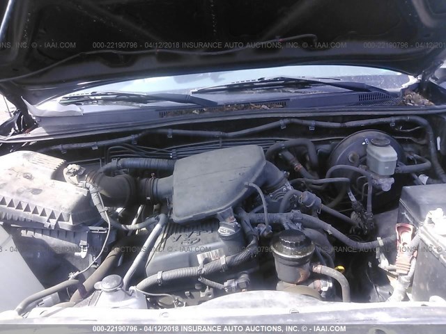 5TETX22N66Z190215 - 2006 TOYOTA TACOMA ACCESS CAB Қара фото 10