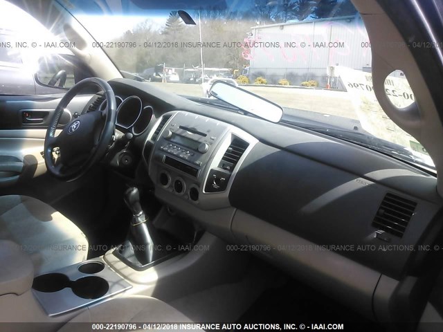 5TETX22N66Z190215 - 2006 TOYOTA TACOMA ACCESS CAB Қара фото 5