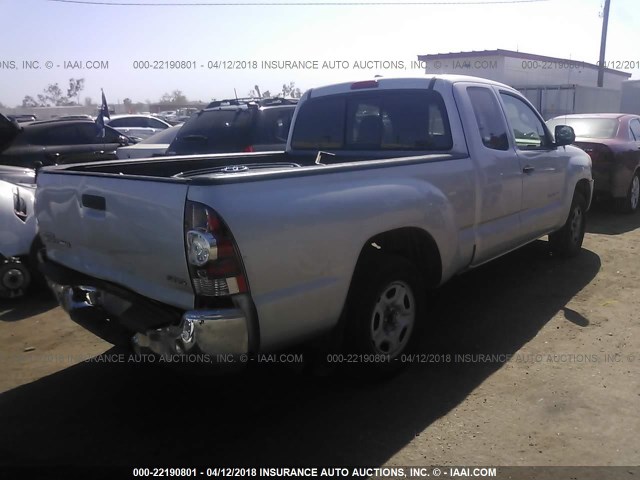 5TETX22N79Z671143 - 2009 TOYOTA TACOMA ACCESS CAB Silber Foto 4