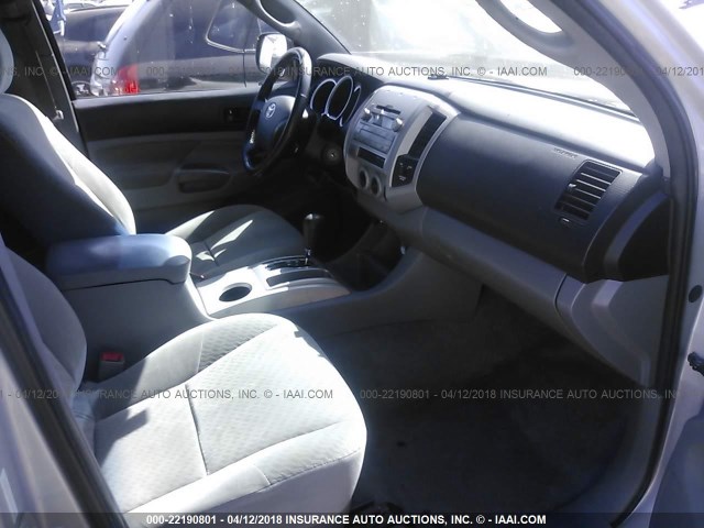 5TETX22N79Z671143 - 2009 TOYOTA TACOMA ACCESS CAB Silber Foto 5