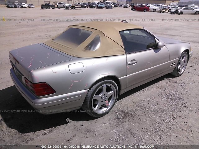 WDBFA68F7XF176049 - 1999 MERCEDES-BENZ SL 500 Champagne photo 4