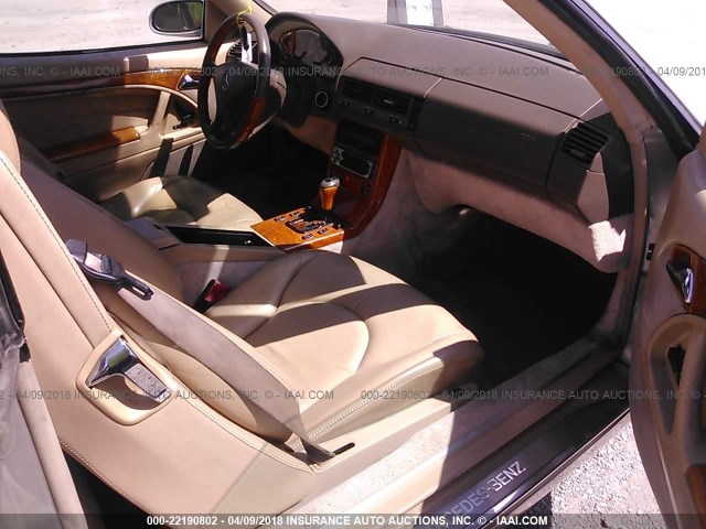 WDBFA68F7XF176049 - 1999 MERCEDES-BENZ SL 500 Champagne photo 5