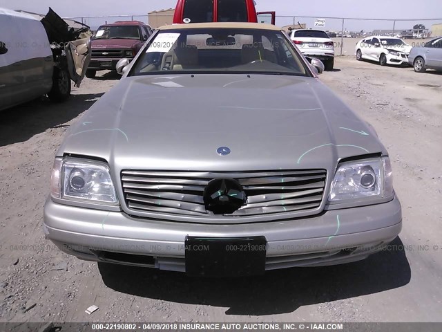 WDBFA68F7XF176049 - 1999 MERCEDES-BENZ SL 500 Champagne photo 6