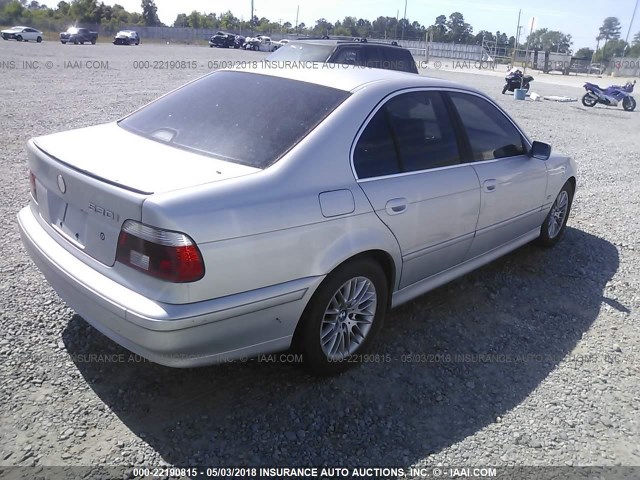 WBADT63403CK35735 - 2003 BMW 530 I AUTOMATIC GRAY photo 4