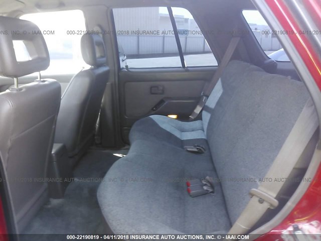 4S6CY58V9S4407011 - 1995 HONDA PASSPORT EX/LX 红色 照片 8