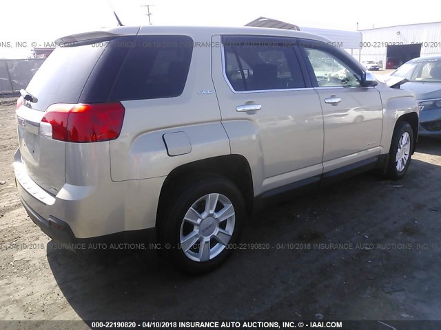 2GKALMEK1C6177556 - 2012 GMC TERRAIN SLE GOLD photo 4