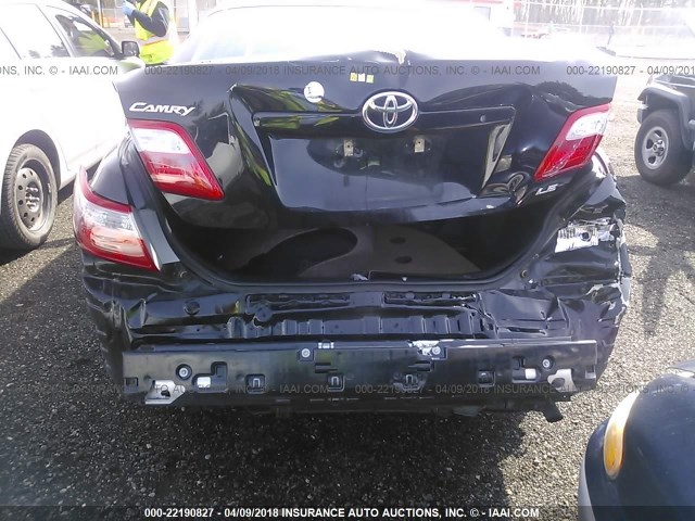 4T1BE46K79U302784 - 2009 TOYOTA CAMRY SE/LE/XLE შავი ფოტო 6