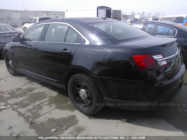 1FAHP2M88DG104040 - 2013 FORD TAURUS POLICE INTERCEPTOR BLACK photo 3