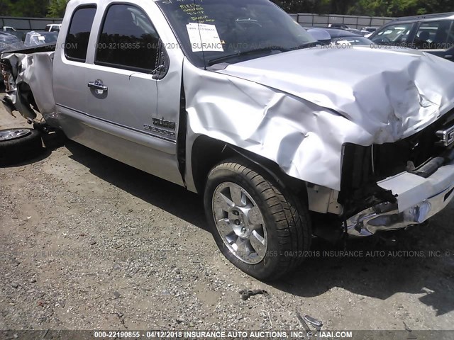 1GTR2VE32BZ141040 - 2011 GMC SIERRA K1500 SLE SILVER photo 6