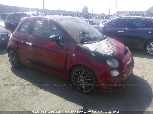 3C3CFFFH5DT753161 - 2013 FIAT 500 ABARTH RED photo 1