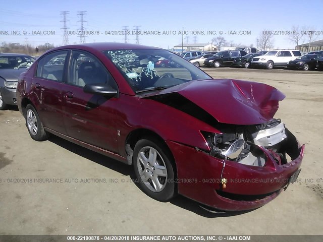1G8AJ55FX7Z187596 - 2007 SATURN ION LEVEL 2 RED photo 1