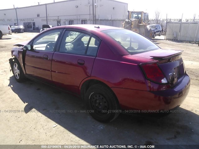 1G8AJ55FX7Z187596 - 2007 SATURN ION LEVEL 2 RED photo 3