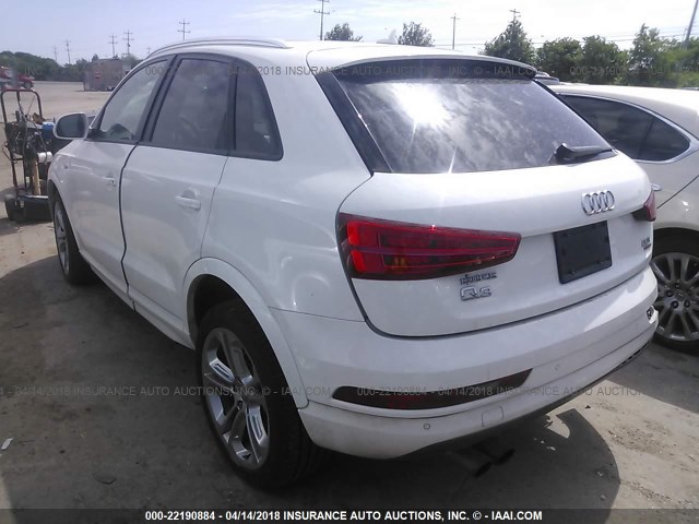 WA1ECCFS5JR008982 - 2018 AUDI Q3 PREMIUM WHITE photo 3