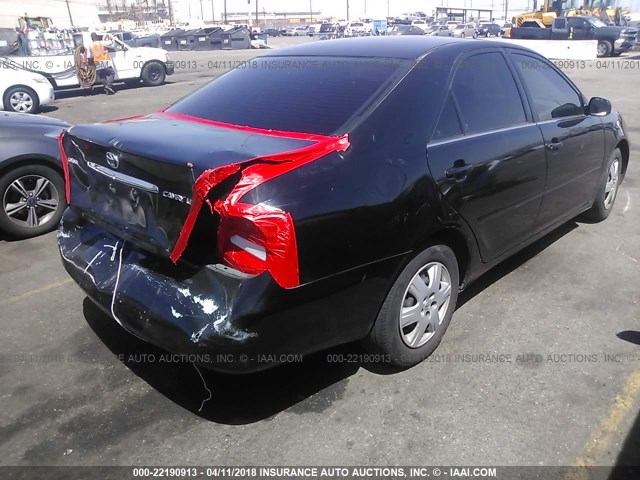 4T1BE32K43U183485 - 2003 TOYOTA CAMRY LE/XLE/SE BLACK photo 4