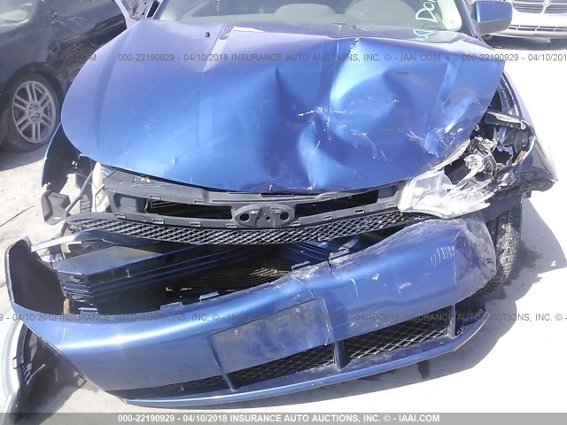 1FAHP35N78W159956 - 2008 FORD FOCUS SE/SEL/SES BLUE photo 10