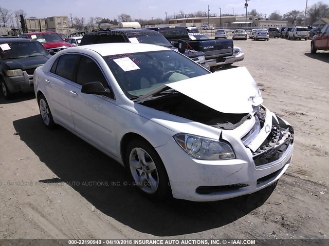 1G1ZB5E01CF334068 - 2012 CHEVROLET MALIBU LS WHITE photo 1
