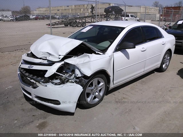 1G1ZB5E01CF334068 - 2012 CHEVROLET MALIBU LS WHITE photo 2