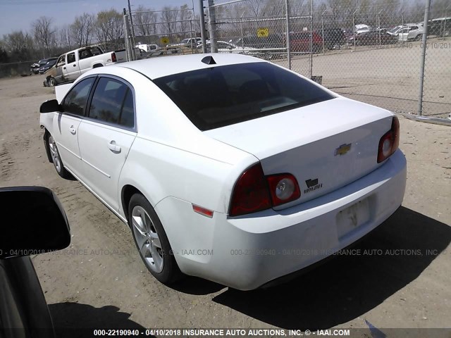 1G1ZB5E01CF334068 - 2012 CHEVROLET MALIBU LS WHITE photo 3