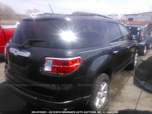 5GZER23727J136603 - 2007 SATURN OUTLOOK XR შავი ფოტო 4