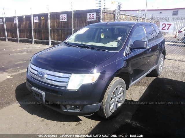 2FMDK49C47BB25605 - 2007 FORD EDGE SEL PLUS PURPLE photo 2