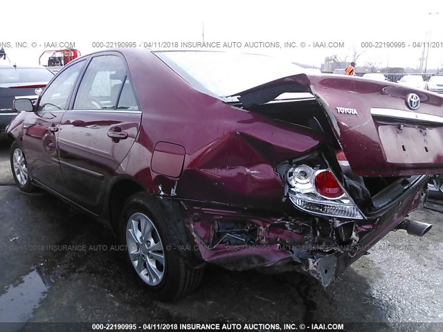 4T1BE32KX6U164153 - 2006 TOYOTA CAMRY LE/XLE/SE მუქწითელი ფოტო 3