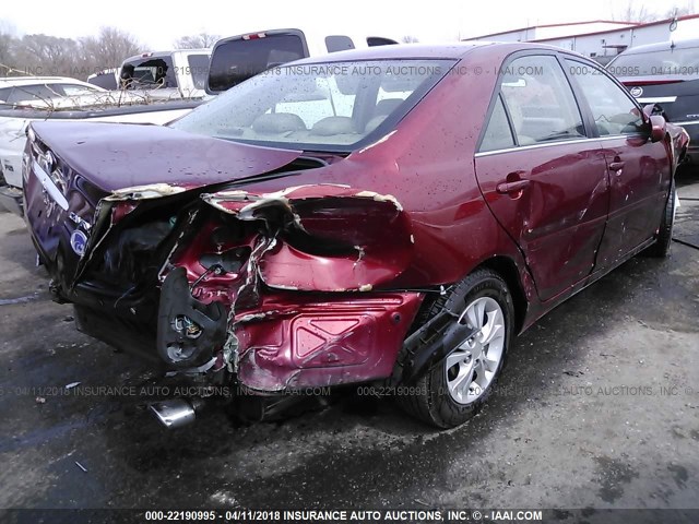 4T1BE32KX6U164153 - 2006 TOYOTA CAMRY LE/XLE/SE მუქწითელი ფოტო 4