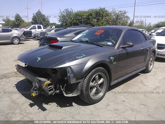 1FAFP42X83F320701 - 2003 FORD MUSTANG GT GRAY photo 2