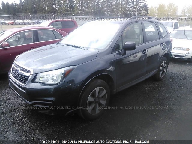 JF2SJABCXHH479805 - 2017 SUBARU FORESTER 2.5I GRAY photo 2