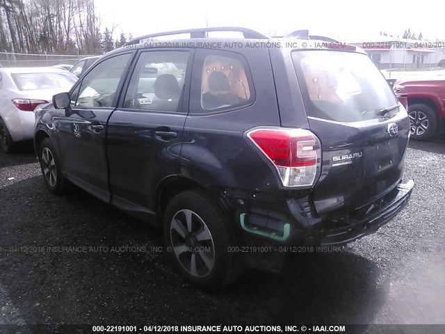 JF2SJABCXHH479805 - 2017 SUBARU FORESTER 2.5I GRAY photo 3