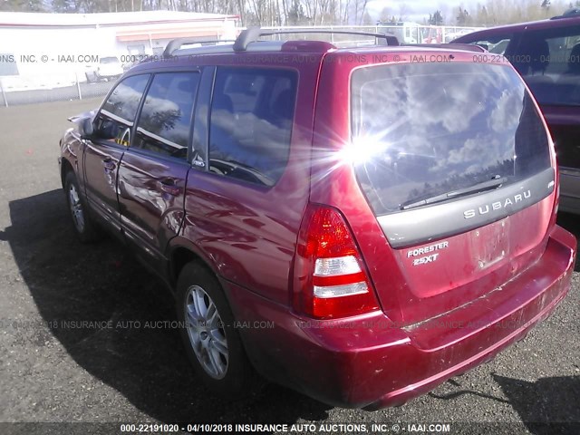JF1SG69614H764130 - 2004 SUBARU FORESTER 2.5XT RED photo 3