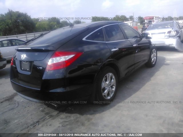 5J6TF1H59CL006152 - 2012 HONDA CROSSTOUR EXL BLACK photo 4